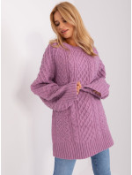 Sweter AT SW  fioletowy model 18900753 - FPrice