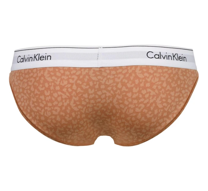 Dámské kalhotky F3787E 796 hnědá/vzor - Calvin Klein