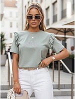 Dámské tričko JOY mint FashionStreet RY2527 Dámské tričko JOY mint FashionStreet RY2527