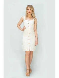 Vyšívané šaty na ramínkách (583ART)