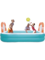 2-rodinná zaoblená radiální umyvadla s tyčemi 258x170x50 cm 51471