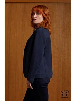NEOBLU Marcel Women Dámský piqué blejzr 24.3170 night blue NEOBLU Marcel Women Dámský piqué blejzr 24.3170 night blue