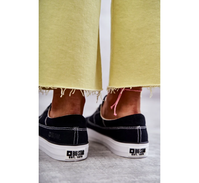 Dámské látkové tenisky Big Star model 21594345 Černá - Big Star Shoes Dámské látkové tenisky Big Star model 21594345 Černá - Big Star Shoes