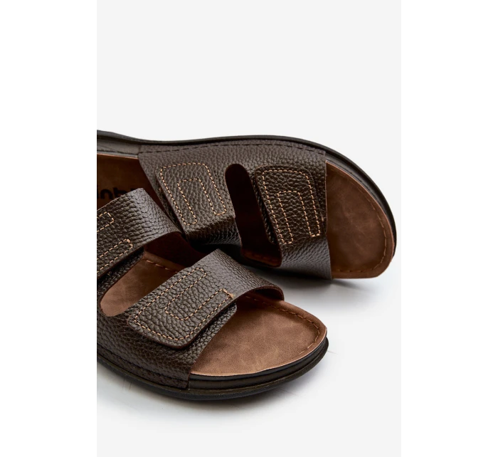 Pohodlné Pánské Sandály S Pásky Na Suchý Zip model 21665810 - Inblu