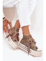 Dámské Tenisky S Mašlí A Zipem Na Platformě Panthera Mavara Dámské Tenisky S Mašlí A Zipem Na Platformě Panthera Mavara