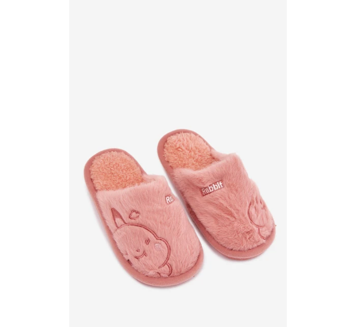Dětské pantofle s kožíškem Růžové Norene