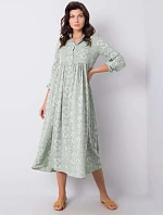 Dámské šaty 232 SK 8009.16 Pistáciová vzor - RUE PARIS