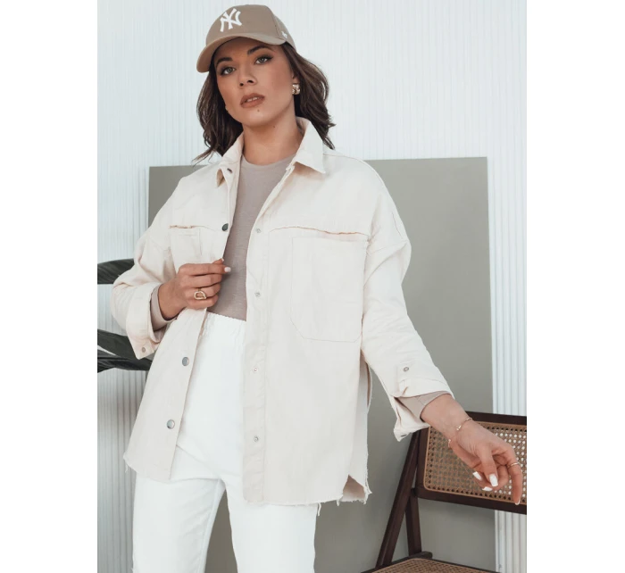 Dámská džínová bunda DAMIRAKS light beige FashionStreet TY4321