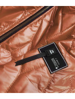 Dámská bunda v karamelové barvě s ozdobným prošíváním model 17556102 - S'WEST
