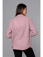 Krátký přehoz přes oblečení typu alpaka v růžové barvě model 18059133 - MADE IN ITALY