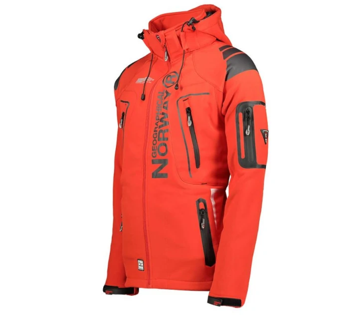 Geographical Norway pánská sportovní bunda Techno MEN 056 BS3 s nastavitelnou kapucí nepromokavá červená (WU1060H/GN) pánské