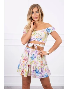 Ecru květinová sada