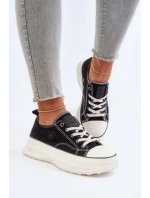 Dámské tenisky na masivní podrážce Big Star model 21653751 Černé - Big Star Shoes Dámské tenisky na masivní podrážce Big Star model 21653751 Černé - Big Star Shoes