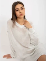 Dámský svetr BA SW C1001.57P bílá - FPrice