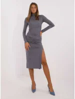 Šaty LK SK 509642.02 šedé Šaty LK SK 509642.02 šedé