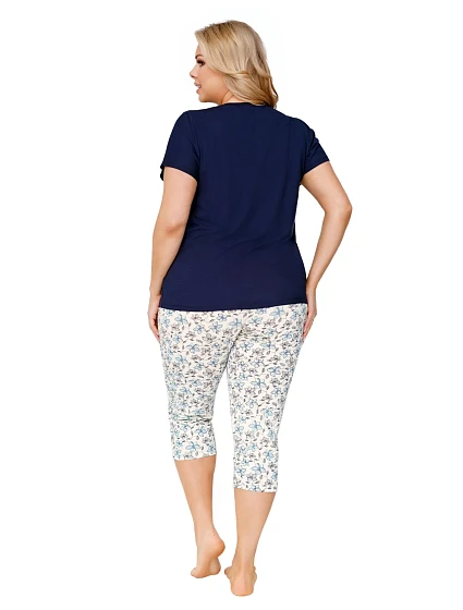Pyžamo Aria Plus tmavě modré - Donna Pyžamo Aria Plus tmavě modré - Donna