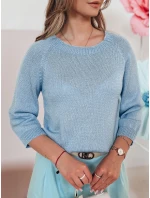 Dámský oversize svetr SOFTICAN modrý FashionStreet MY2434