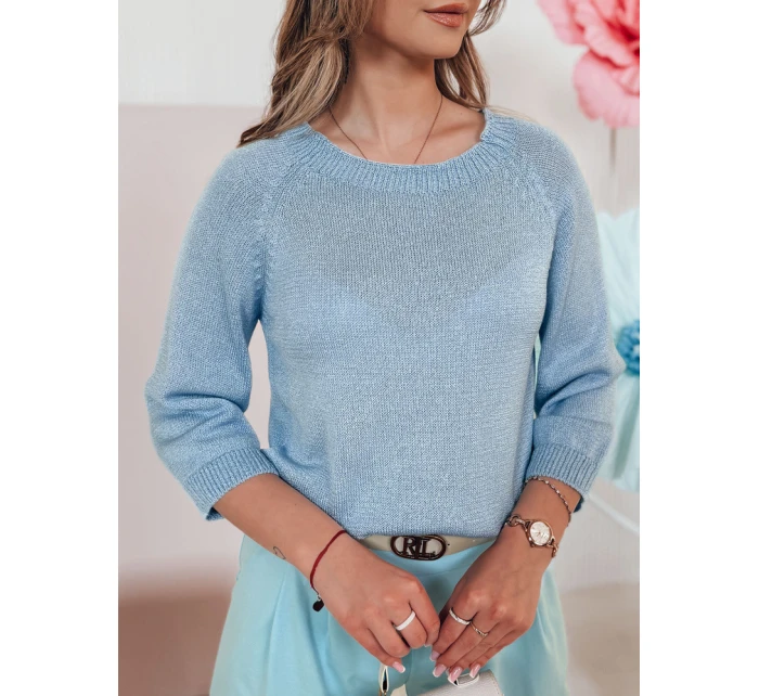 Dámský oversize svetr SOFTICAN modrý FashionStreet MY2434