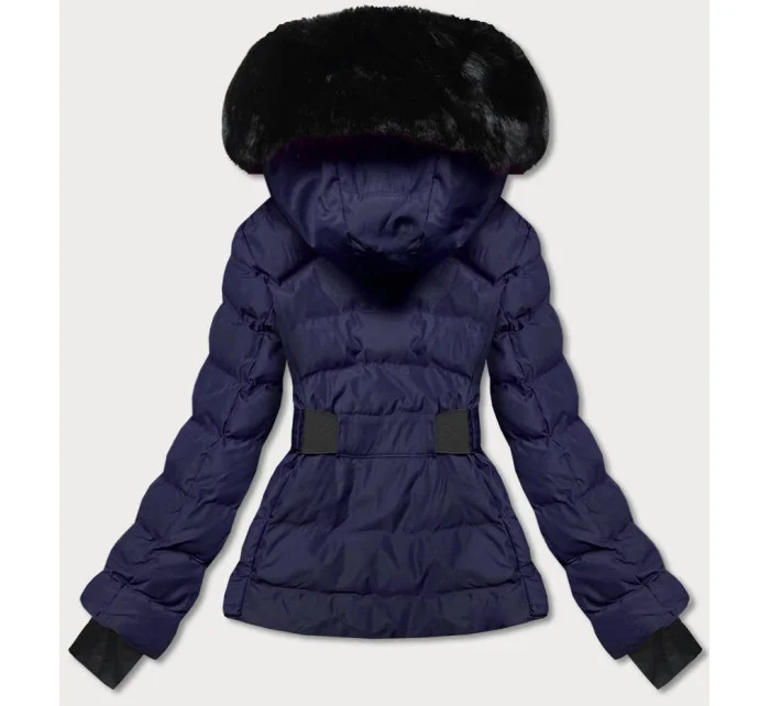 KRÓTKA KURTKA ZIMOWA DAMSKA GRANATOWA model 21244444 - J.STYLE