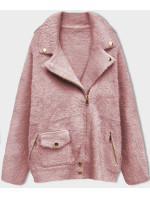 růžová krátká bunda typu "alpaka" model 18420067 - MADE IN ITALY