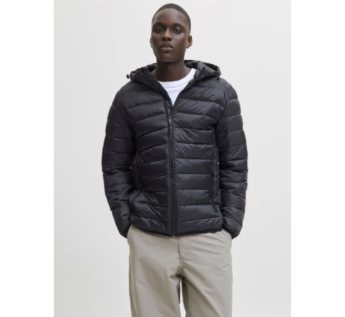 Jack&Jones pánská péřová bunda JJEBRADLEY LIGHT BODYWARMER COLLAR NOO 12280970 BLACK