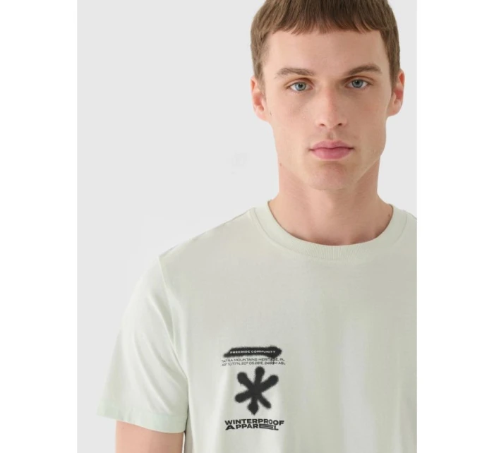 Pánské tričko s potiskem 4F 4FRAW24TTSHM2603-47S