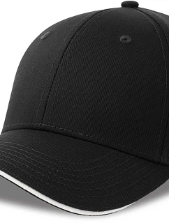 Sport 6 panelová sandwich kšiltovka black model 22450495 - Atlantis Headwear