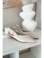 Lakované baleríny s přezkou béžové model 21834853 - Boto