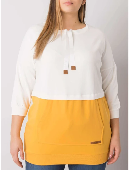 Mikina RV BL 6845.51P bílá a žlutá