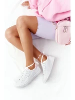 Dámské klasické tenisky Big Star - bílé/růžové Dámské klasické tenisky Big Star - bílé/růžové