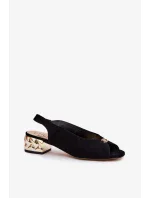 Sandály na podpatku model 212577 Step in style Sandály na podpatku model 212577 Step in style