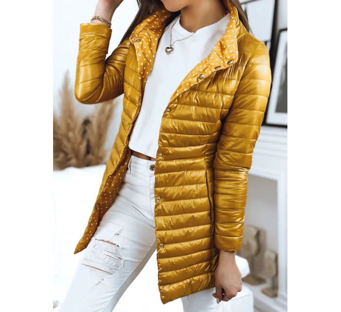 Dámská oboustranná prošívaná bunda žlutá Dstreet model 21968314 - FashionStreet