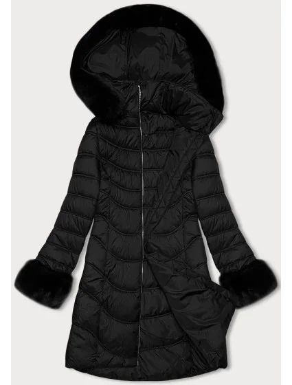 Černá dámská prošívaná bunda model 21247361 - J.STYLE