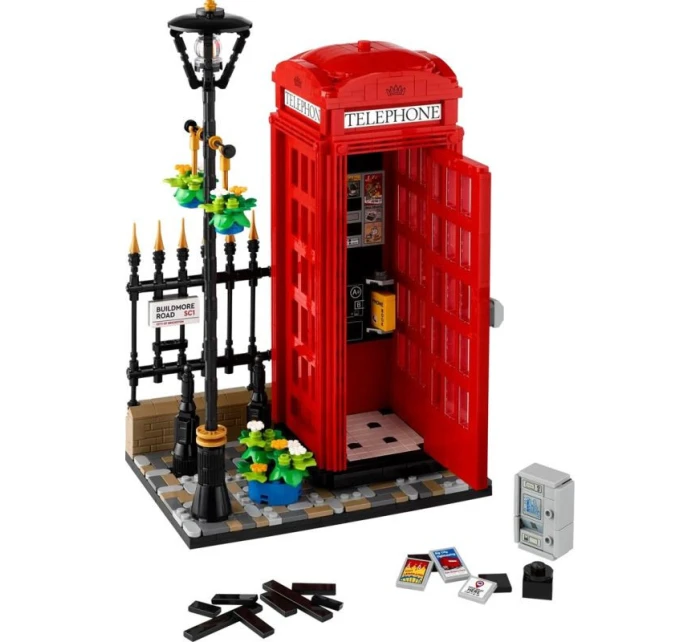 Lego 21347 Nápady - Červená telefonní budka v Londýně