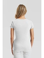 Fruit of the Loom Lady-Fit Iconic 150 V-Neck T Dámské tričko s výstřihem do V 16.1444 white Fruit of the Loom Lady-Fit Iconic 150 V-Neck T Dámské tričko s výstřihem do V 16.1444 white