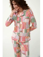 Pyžamo s knoflíky a potiskem model 20516195 - Vamp Pyžamo s knoflíky a potiskem model 20516195 - Vamp