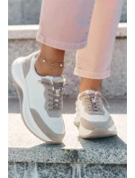 Dámské Semišové Tenisky Na Platformě Big Star RR274A344 HI-POLY SYSTEM Béžové Dámské Semišové Tenisky Na Platformě Big Star RR274A344 HI-POLY SYSTEM Béžové