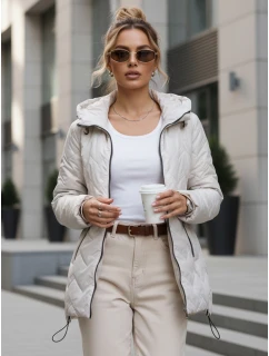 Kurtka przejściowa damska pikowana z kapturem  model 22025045 - FashionStreet