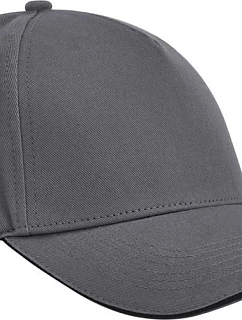 Beechfield B 825C 5 panelová kšiltovka sandwich EarthAware® 53.825C graphite grey/black
