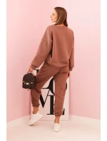 Komplet mikina + kalhoty máslová čokoládová Komplet mikina + kalhoty máslová čokoládová