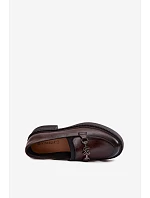 Kožené dámské mokasiny s ozdobným detailem Vinceza 39985 Čokoládové Kožené dámské mokasiny s ozdobným detailem Vinceza 39985 Čokoládové