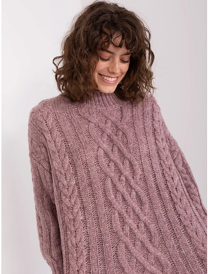 Sweter AT SW  fioletowy model 19014877 - FPrice