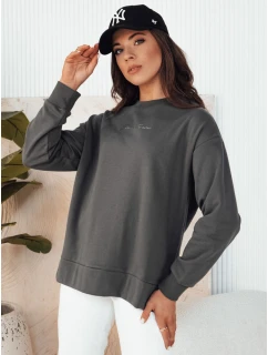 Dámská mikina v grafitové barvě model 21975379 - Dstreet