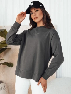 Dámská mikina v grafitové barvě model 21975379 - Dstreet