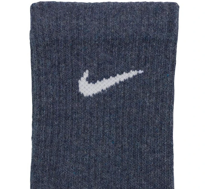 Nike Everyday Plus Cushioned ponožky 3 páry tmavě šedé, béžové, světle šedé SX6888 901