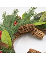 SLAVNOSTNÍ DEKORATIVNÍ GIRLANDA PU ZDOBENÁ 43CM