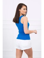 Pruhovaná halenka s halenkou v barvě chrpy Pruhovaná halenka s halenkou v barvě chrpy