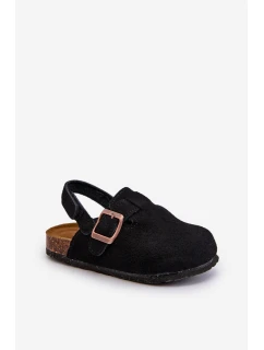 Dětské Černé Sandály Na Platformě Z Korku Vulagia