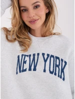 Bluza BL jasny szary model 21801862 - FPrice Bluza BL jasny szary model 21801862 - FPrice