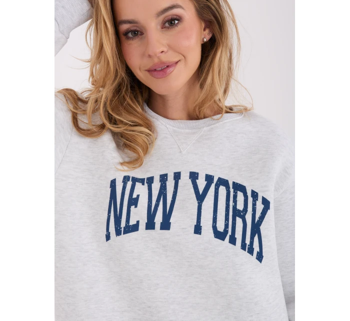 Bluza BL jasny szary model 21801862 - FPrice Bluza BL jasny szary model 21801862 - FPrice